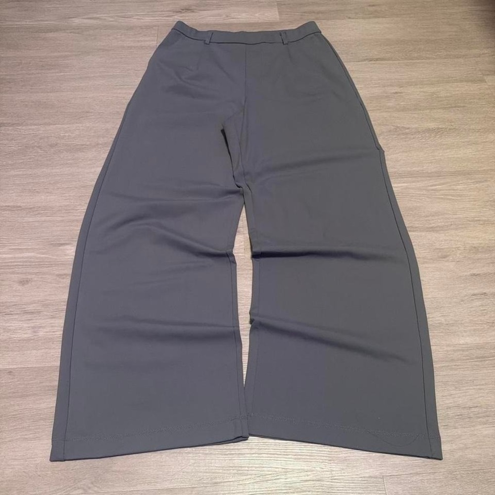 28x28 Grey Baggy Wide Leg Dress Pants Y2K Grunge Vintage 2000s